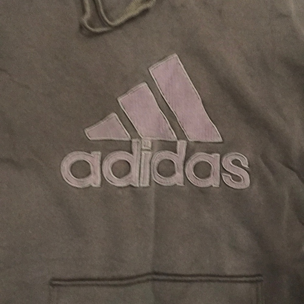 Adidas Logo Sweatshirt with hoodie size XL - Picture 2 of 6